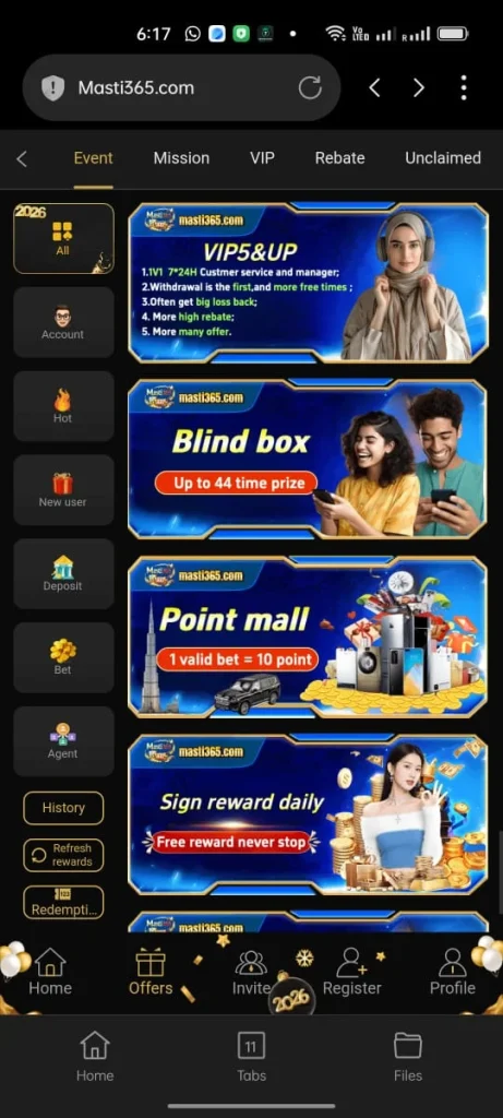 Masti365 Game Banner 1